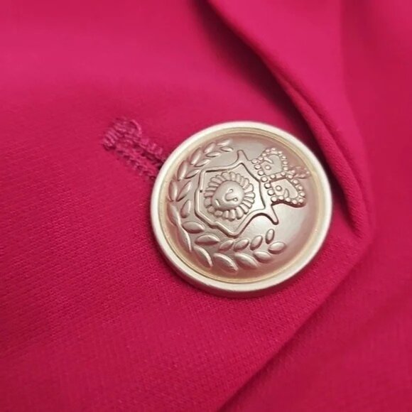 2/$30 NWT Choosy Size 6 Deep Rose Pink Double Breasted Betsy Blazer - Picture 11 of 15